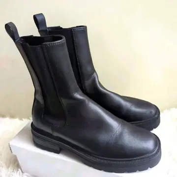 르탈론 GRISE 첼시 부츠 사이드 고어 블랙