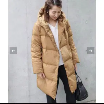 미사용 프레임워크 후드 다운 코트