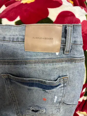 PURPLE BRAND 데미지 데님 팬츠