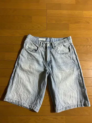 ZARA 데님 배기 핏 버뮤다 팬츠 eu42