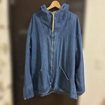 KING LOUIE 데님 인디고 후드 부착 자켓 XL