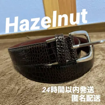 [광택 있는 악어 엠보싱] 가죽 벨트 (DOHO/Hazelnut)