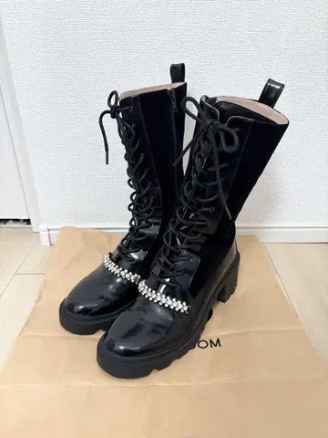 Herlipto Crystal Lace-Up Ankle Boots