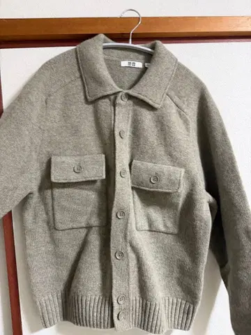 유니클로 U 라무 니트 자켓 시착만 한 상품