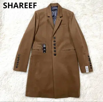 체스터 코트 SHAREEF 샤리프 캐시미어 혼방