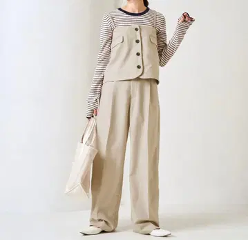 [ FREAK'S STORE ] 베이지 셋업 M 사이즈