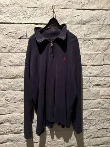 POLO 네이비 하프 지퍼 트레이닝복