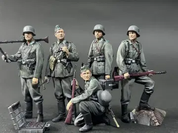 독일 보병 세트 5체 페인팅 완료 완성품 1/35