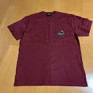 XLARGE 버건디 포켓T셔츠