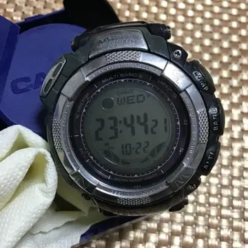 CASIO PROTREK PATHFINDER 방수 솔라 남성용 손목시계