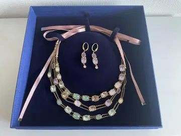 Swarovski 로제타 목걸이 2개 & 귀걸이 SET