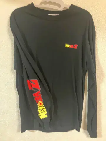 NEW ERA 드래곤볼 Z 긴팔 T셔츠 M 사이즈 블랙