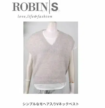 robins HARTFORD 모헤어 베스트 M 사이즈