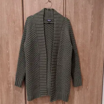 patagonia 올리브 그린 니트 가디건 긴팔