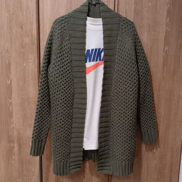 patagonia 올리브 그린 니트 가디건 긴팔