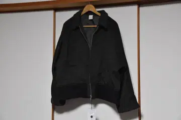 울 혼방 다크 그린 블루종 casper john