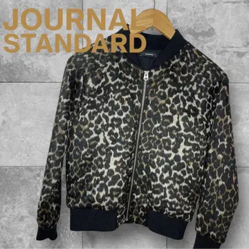 [ 새상품급 ] JOURNAL STANDARD 레오파드 자카드 블루종