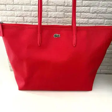 컨디션 최상 LACOSTE 라코스테 경량 토트백 빨간색 출퇴근 통학