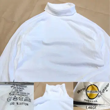 80s 90s USA제 MEDALLION 롱T 터틀넥 티셔츠
