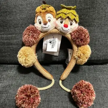 상하이 디즈니 한정판 칩과 데일 머리띠