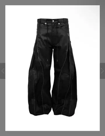 [ Rosen Kreuz ] ZIP WIDE BAGGY PANTS