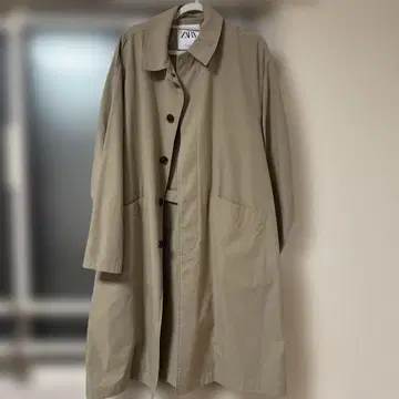 [ 새상품급 ] ZARA 베이지 트렌치코트 L