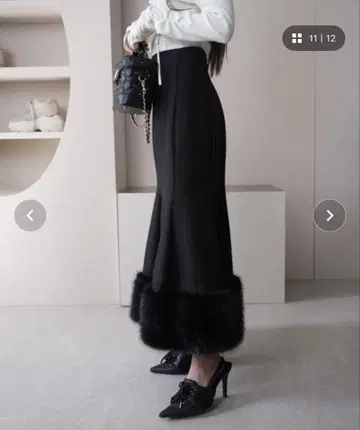 LIP SERVICE 퍼 도킹 머메이드 스커트