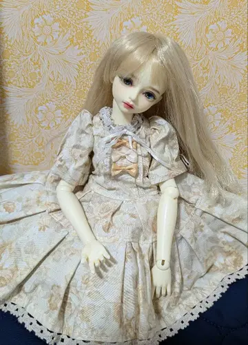 1/4 (40cm) 인형용 장미 무늬 드레스 MSD.MDD.SDM