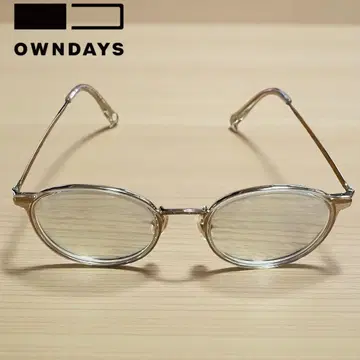 OWNDAYS / 온데이즈 여성용 안경 골드 계열 도수 없음