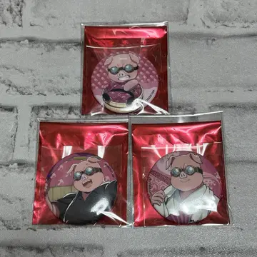 도즈루사 극락탕 콜라보 캔뱃지 세트 오오하라 MEN