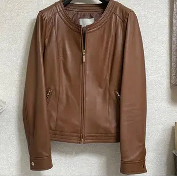 any SiS 양가죽 가죽 자켓 (브라운)