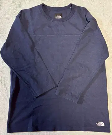 THE NORTH FACE 네이비 긴팔 티셔츠