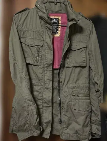 Von Dutch 밀리터리 자켓 M 올리브 그린