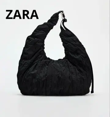 새상품! ZARA 자라 오벌 핸드백 블랙
