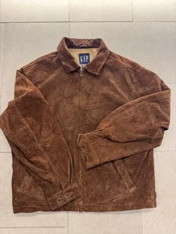 90s GAP 스웨이드 레더 셔츠 재킷 L