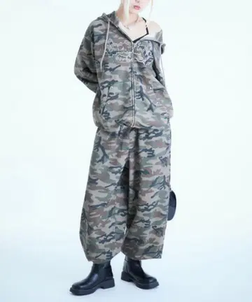 sedacle 맨투맨 셋업 셋업 카모 패턴 카모플라주