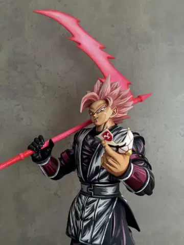 드래곤볼 블랙 손오공 피규어 머리 2종, 받침대 포함