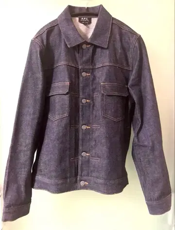 G APC 데님 워크 자켓 리지드