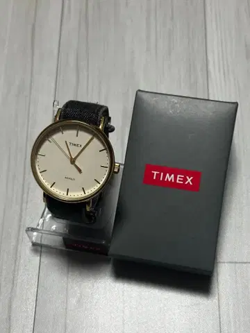 TIMEX 위켄더 손목시계 데님 벨트