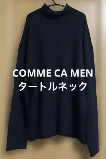 COMME CA DU MODE MEN 다크 네이비 터틀넥 니트 M