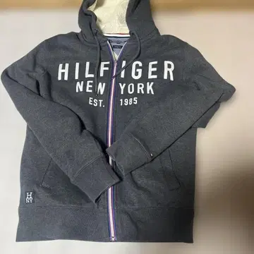 HILFIGER 그레이 집업 후드티