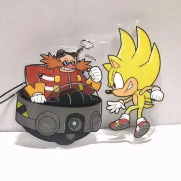 슈퍼 소닉 쵸코카와 트윈 아크릴 스트랩 SONIC 소닉