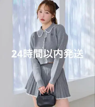 폴로 옷깃 니트 셋업 로고 니트 셋업 NICE CLAUP