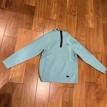 Callaway 새상품 터콰이즈 상의 트레이닝복 후드 부착