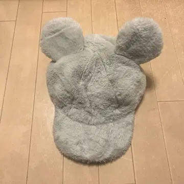 미키 귀 달린 그레이 캡