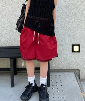 shesame 나일론 메쉬 숏 팬츠