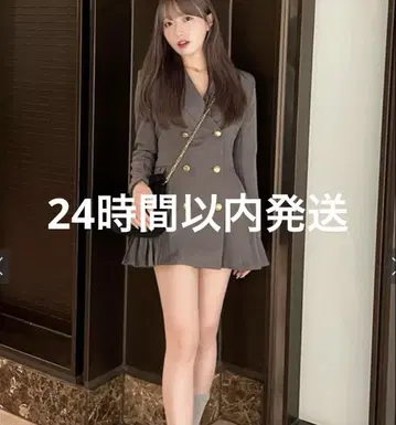 GRL 플리츠 테일러드 자켓 그레이 tu1418 원피스