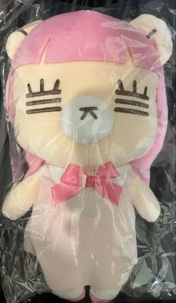 코레사와 레코짱 BIG 봉제 인형 핑크 택 포함 미사용 새상품