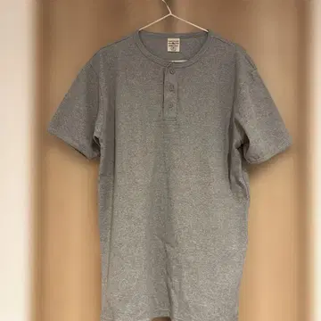 AVIREX 헨리넥 T셔츠 X-Large 그레이