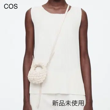 미사용 새상품 COS 퀼트 나노 크로스 바디백 미니백 베이지 3